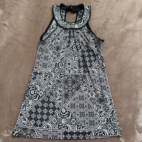 Trixxi Sleeveless Junior Halter Style Short Dress / Tunic #trixxigirl - Picture 1 of 11